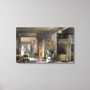 Toile Boudoir et chambre à coucher de Madame de rang, de