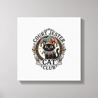 Toile Bouffon de la cour Chat Design amusant pour amateu