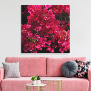 Toile Bougainvillea Arbuste de vinification Tropical Rou