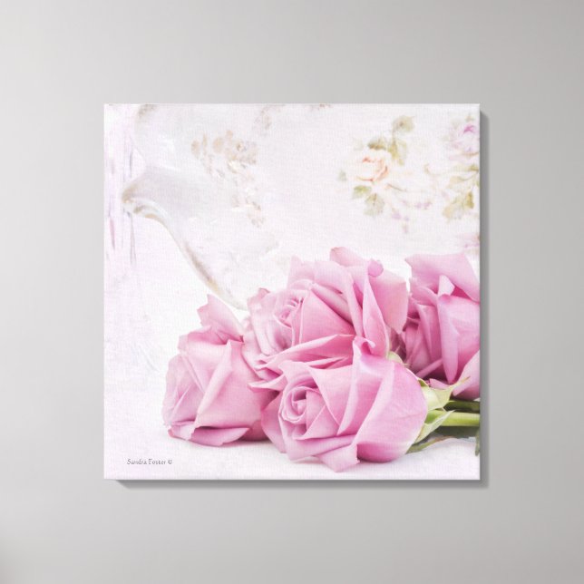Toile Bougies et Roses (Recto)
