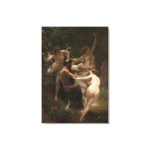 Bouguereau Nymphes et Satyr