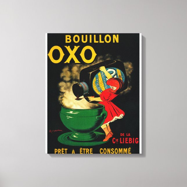 Toile Bouillon OXO Poseter Vintage Europe (Recto)