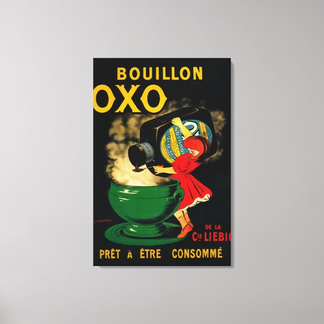 Toile Bouillon OXO Poseter Vintage Europe (Recto)