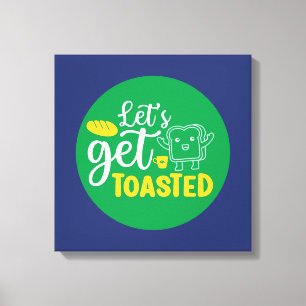 Toile Boulangerie Drôle Allons-nous être grillé Retro Bo