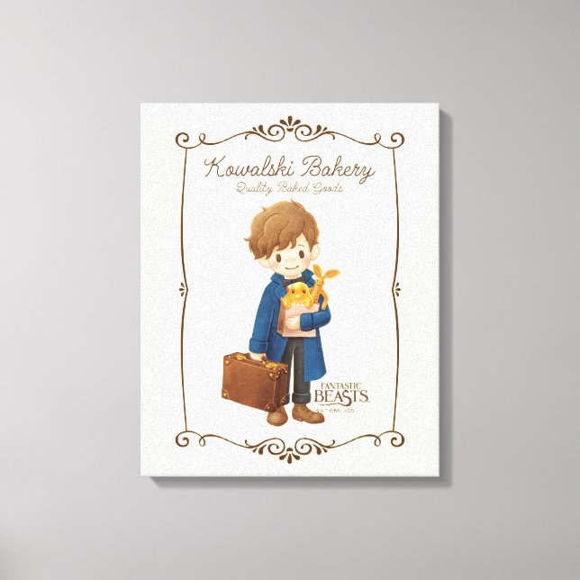 Toile Boulangerie Kowalski - Newt Scamander (Recto)