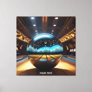 Toile Boule en verre de Bowling mignonne Imaginaire