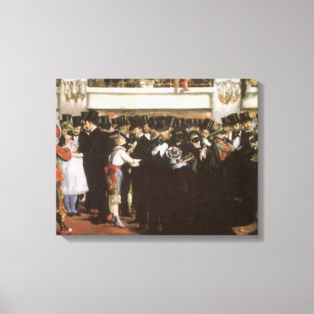 Toile Boule masquée à l'Opéra par Edouard Manet (Recto)