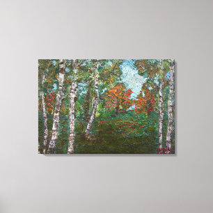 Toile Bouleaux (de Kimon Loghi)