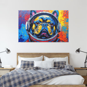 TOILE BOULEDOGUE FRANÇAIS DANS L'ESPACE 4
