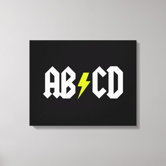 Toile Boulon jaune ACDC (Recto)