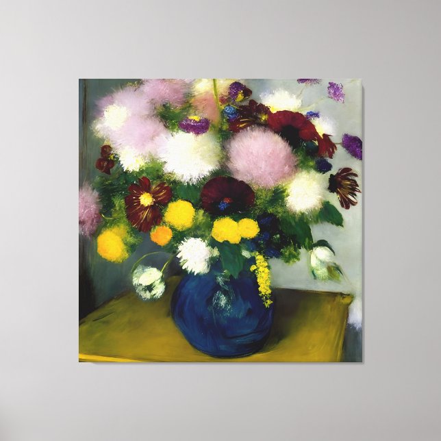 Toile Bouquet de couleur douce (Recto)