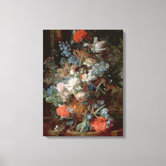 Toile Bouquet de fleurs dans un paysage (Recto)