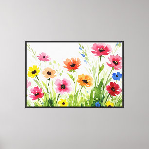 Toile Bouquet de fleurs sauvages