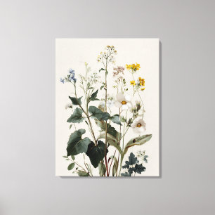 Toile Bouquet de fleurs sauvages d'anémone