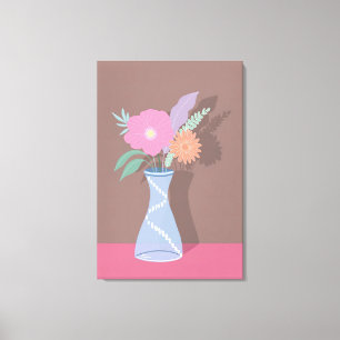 Toile Bouquet de printemps mignon des fleurs modernes