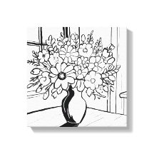 Bouquet de vase à fleurs minimaliste moderne