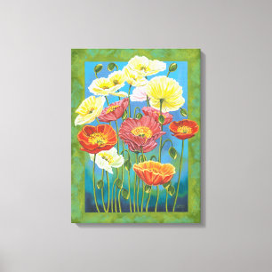 Toile Bouquet en frontière I