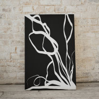 Bouquet Noir : Abstrait noir et blanc
