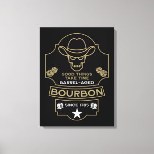 Toile Bourbon Whiskey Art