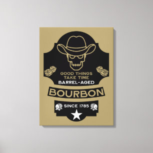 Toile Bourbon Whiskey Art
