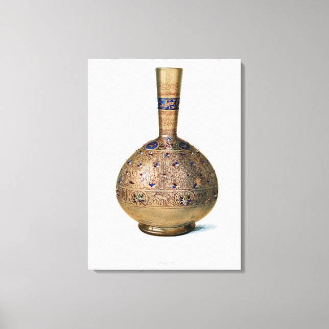 Toile Bouteille arabe, plaque IX d'un album de la fin du (Recto)