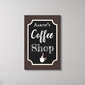 Toile Boutique de café personnalisée