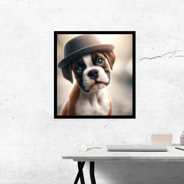 Toile Boxer Chien Adorable (Créateur téléchargé)
