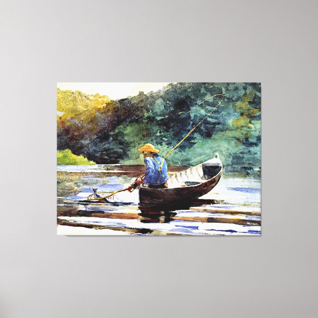 Toile Boy Fishing, oeuvre de Winslow Homer (Recto)