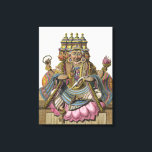 Toile Brahma, dieu hindou de la création, du Voyage aux<br><div class="desc">Image : 196044 Brahma, dieu hindou de la création, de "Voyage aux Indes et à la Chine" de Pierre Sonnerat, gravée par Poisson, publiée en 1782 (gravure colorée). Sonnerat, Pierre (1745-1814) (après). Collection Privée, Collection Stapleton. Art, Art.</div>