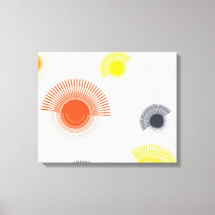 Toile Branché, ludique, animé, cool, circulaire géométri