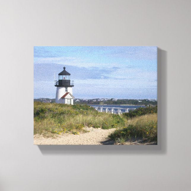 Toile Brant Point Lighthouse Nantucket Cottage (Recto)