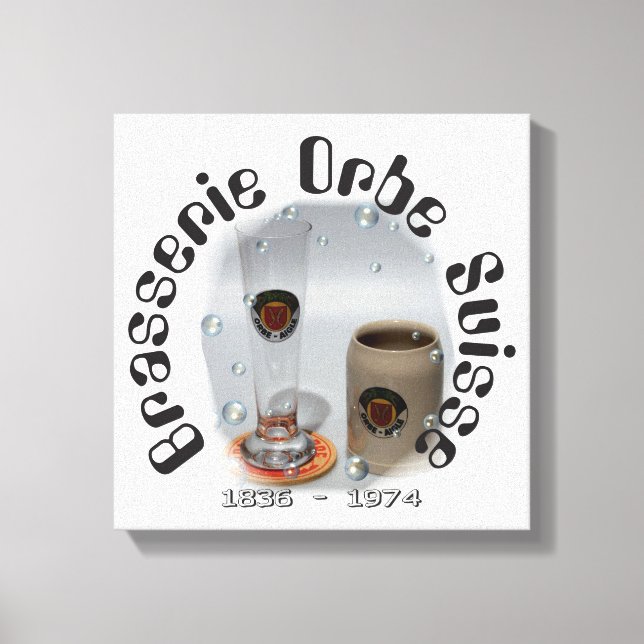 Toile Brasserie Orbe Suisse (Recto)