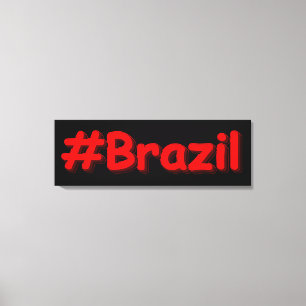 Toile "#Brazil" Joli design. Commandez dès maintenant