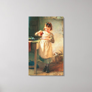 Toile Breakfast Kitty