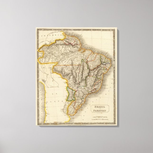 Toile Brésil et Paraguay (Recto)