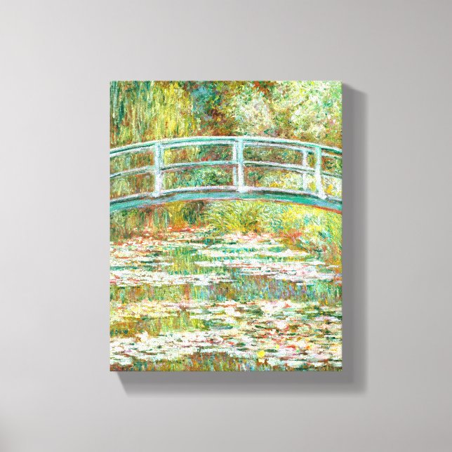Toile Bridge over a Pond of Water Lilies by Claude Monet (Recto)