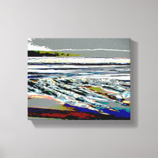 Toile Bridgewater N.S. Riser's Beach Abstract print art