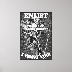 TOILE BRIGADE ANTIFASCISTE ENRÔLER ACHETER OBLIGATIONS D