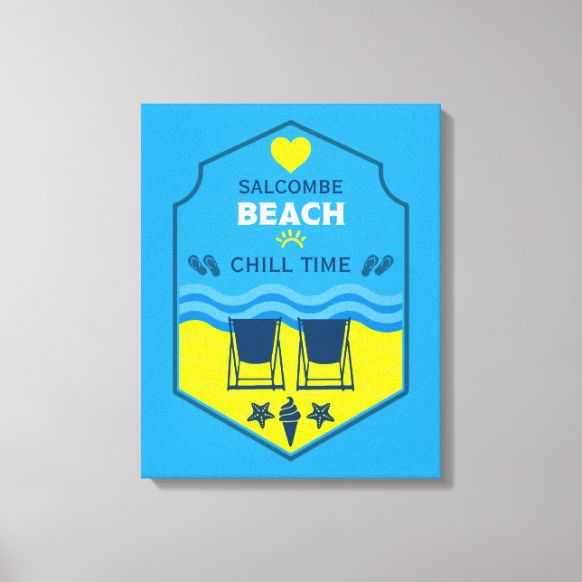 Toile British Beach Theme Gift (Recto)