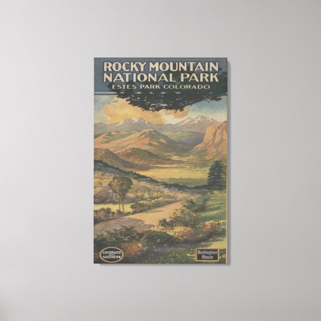 Toile Brochure no 1 du mont Rocky Nat'l Park (Recto)