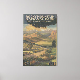 Toile Brochure rocheuse de parc national de Mt. # 1