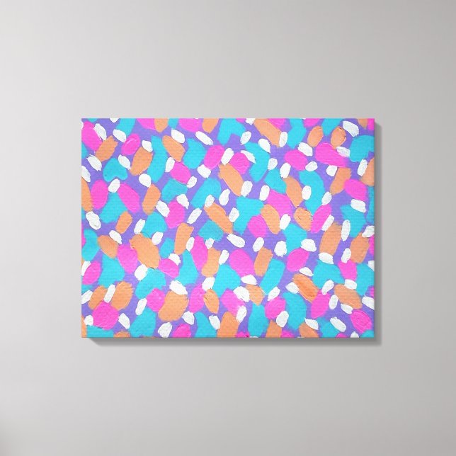 Toile Brochures printanières Art Abstrait coloré (Recto)