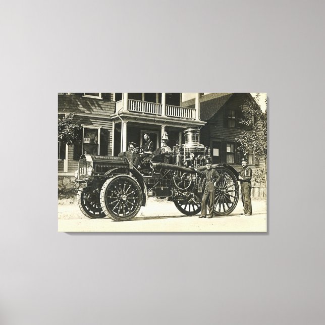 Toile Brockton Fire Department Moteur no 1 BFD (Recto)