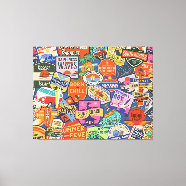 Toile Brodeurs de surf (Recto)