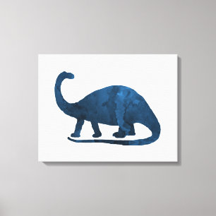 Toile Brontosaurus - Bleu de marine - Dinosaur
