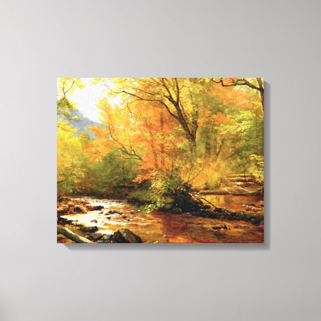 Toile Brook in the Woods par Albert Bierstadt (Recto)