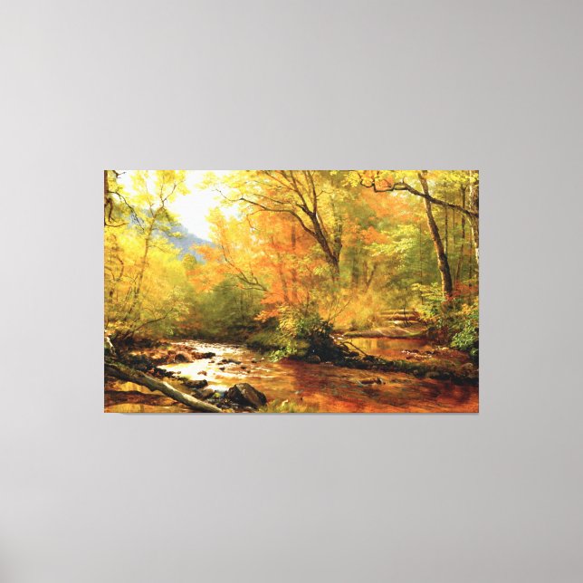 Toile Brook in the Woods par Albert Bierstadt (Recto)