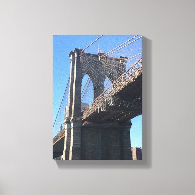 Toile Brooklyn Bridge Sky New York City NYC Photographie (Recto)