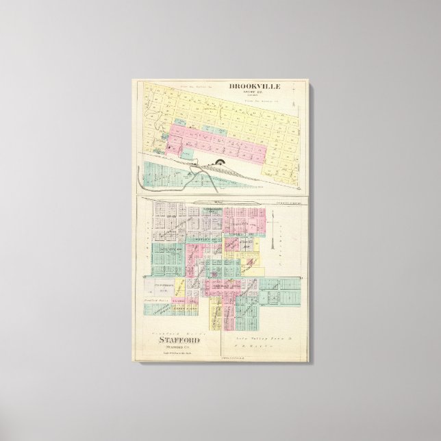 Toile Brookville, Comté de Saline, Stafford, Kansas (Recto)