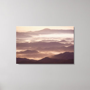 Toile Brouillard matinal dans le sud des Appalaches